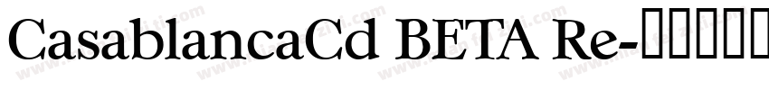 CasablancaCd BETA Re字体转换